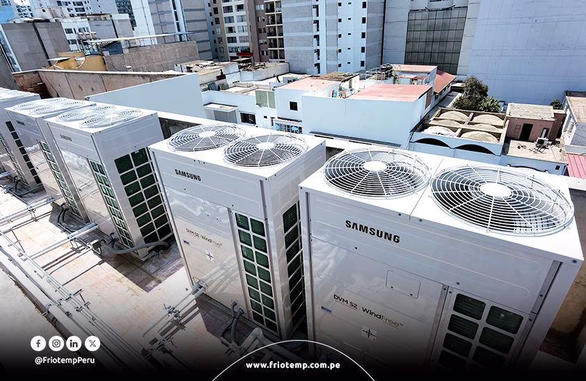 Aire Acondicionado DVM S2 Samsung en el Colegio Los Álamos