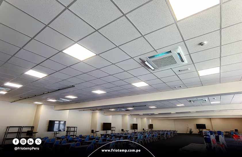 Cassettes 4 Vías Wind-Free y Lámparas Germicidas UVC en el Colegio Los Álamos