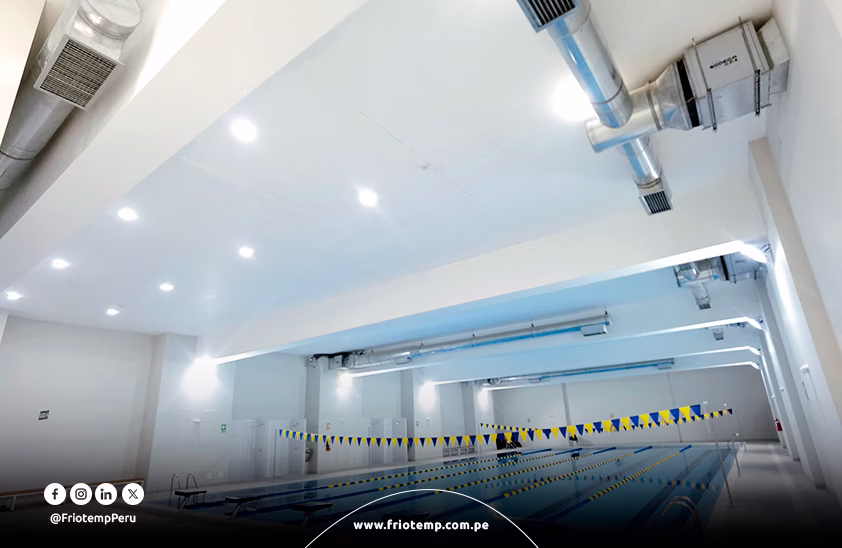 Climatización de Piscina Temperada en el Colegio Los Álamos