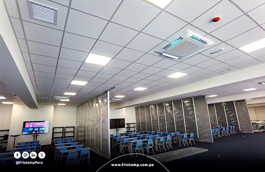 Instalación de Sistemas de Aire Acondicionado en el Colegio Los Álamos
